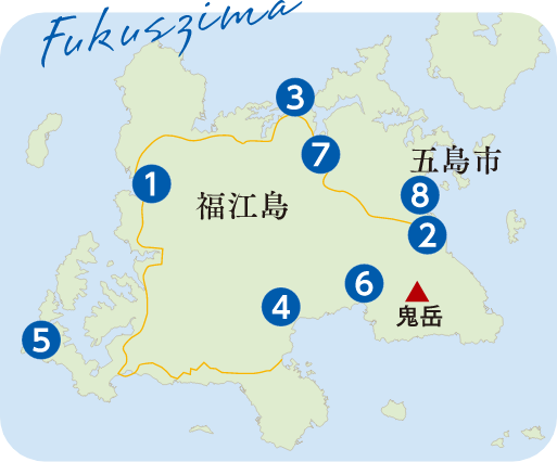 地図：福江島