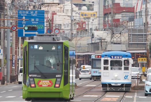 普通運賃140円均一の長崎の路面電車