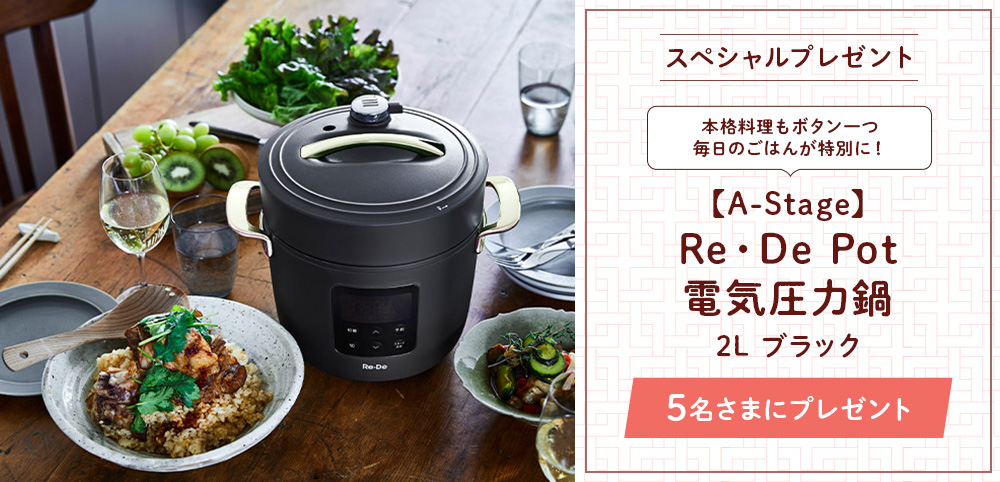 Re・De Pot 電気圧力鍋 2L ブラック