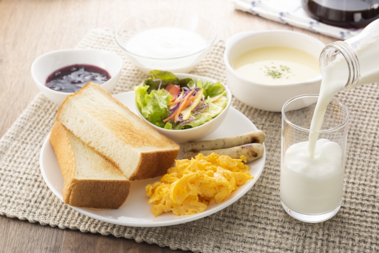 画像:朝食