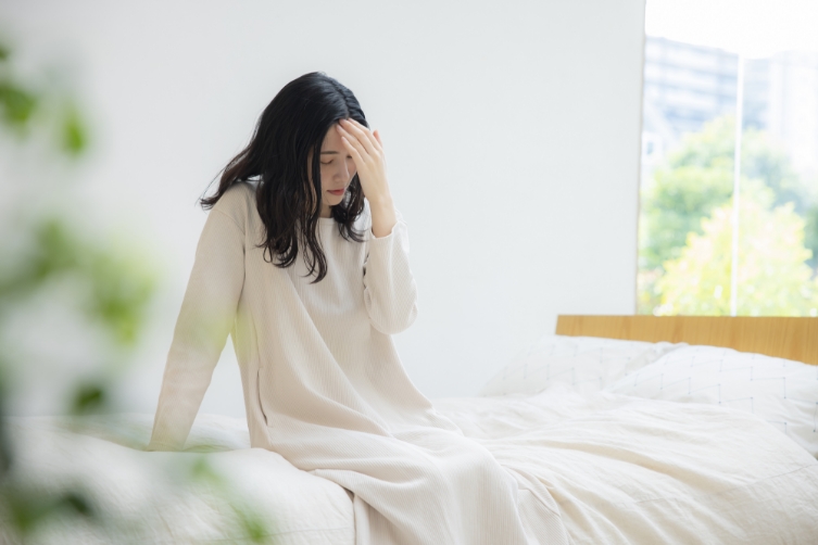 画像:寝起きの様子