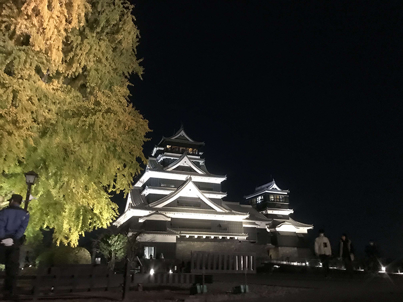 画像：旧細川刑部邸紅葉ライトアップ