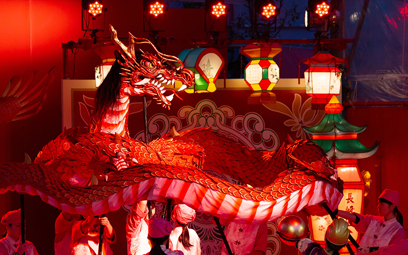 画像:中国ランタン装飾